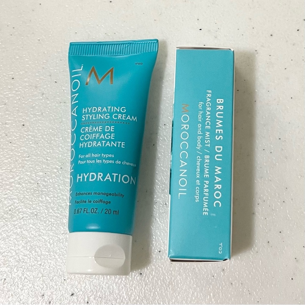 Moroccanoil Hydrating Styling Cream & Mini Hair & Body Fragrance Mist